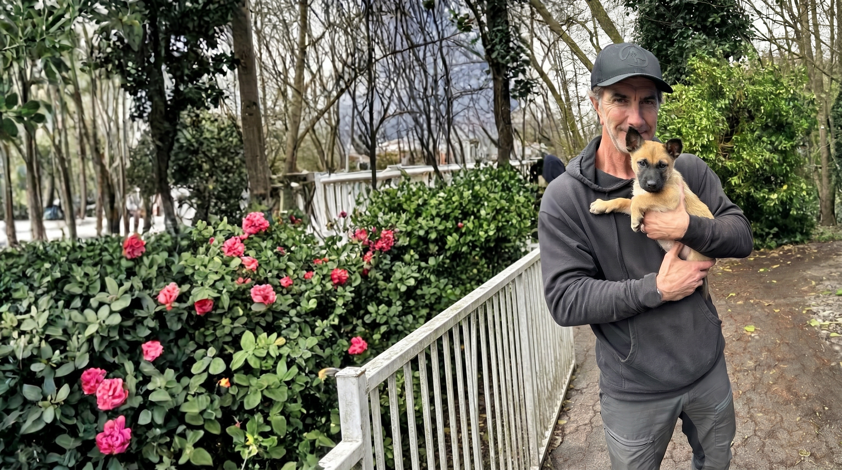 Robert Cabral picking up Schmoo in Germany
