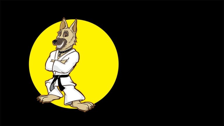 Dog Training Karate Dog Logo