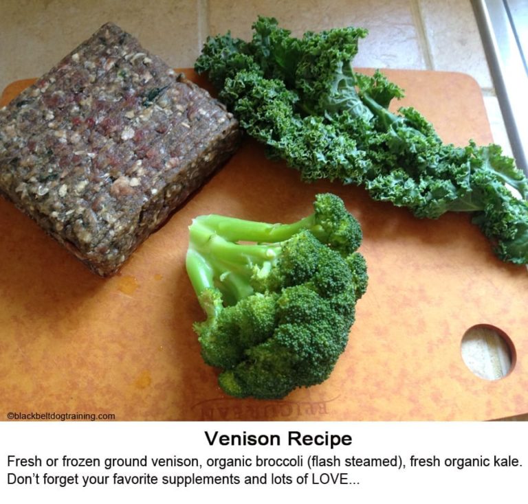 Venison and Veggies for Your Dog